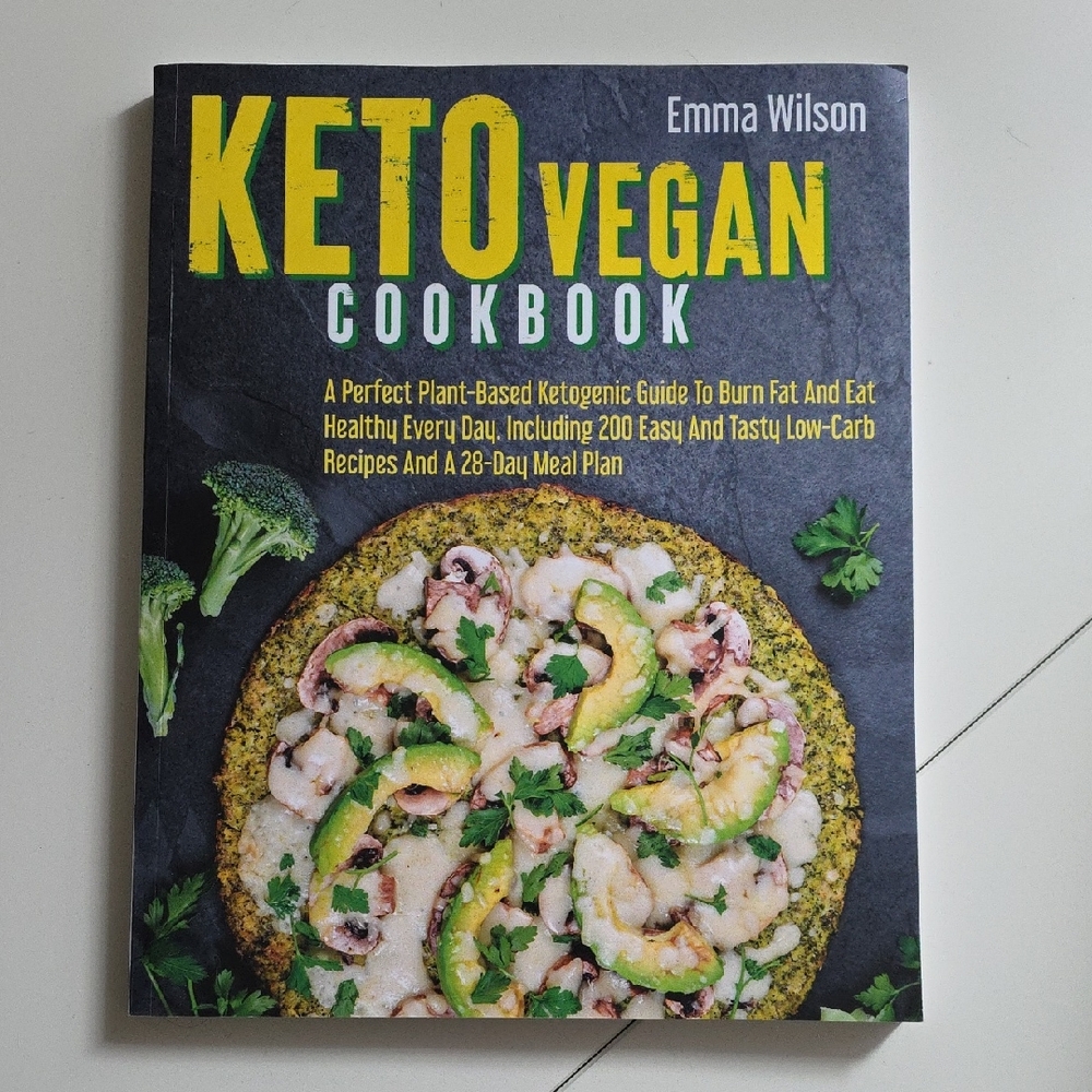 Keto Vegan Cookbook by Wilson - Black and Green Cover